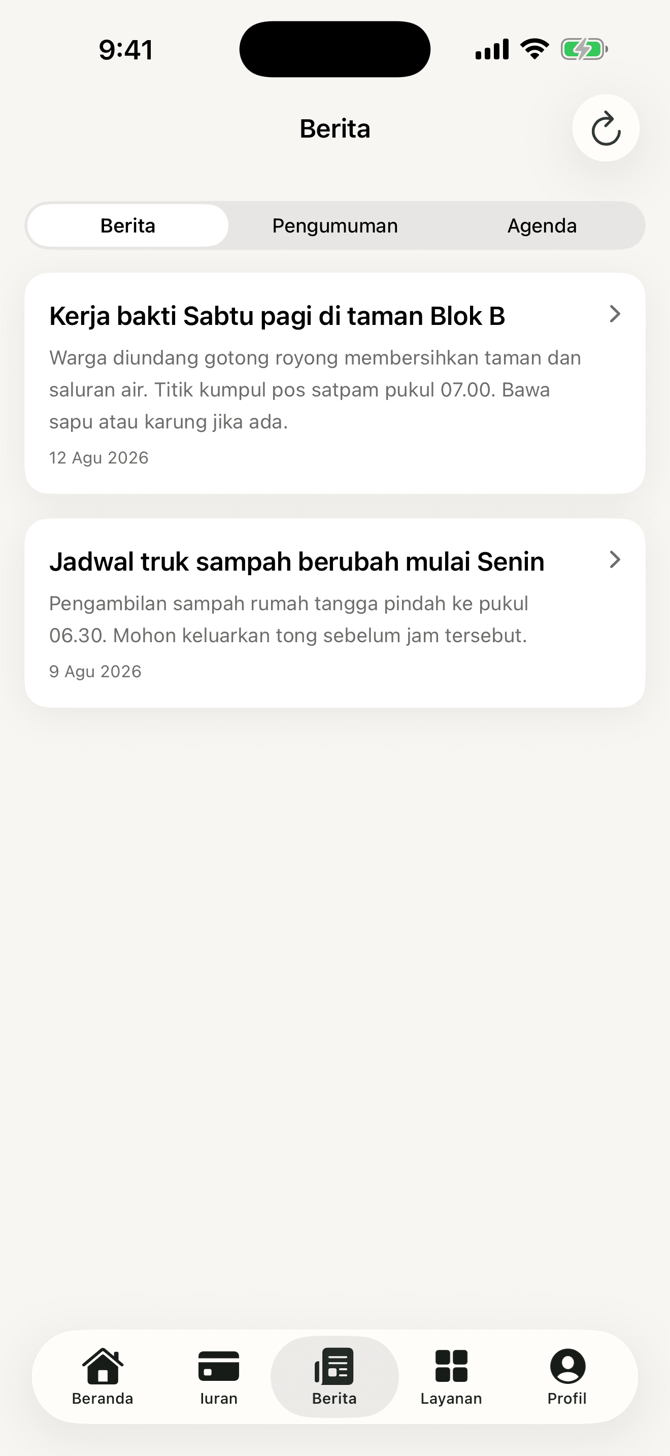 7. Tab Berita