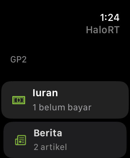1. Menu HaloRT