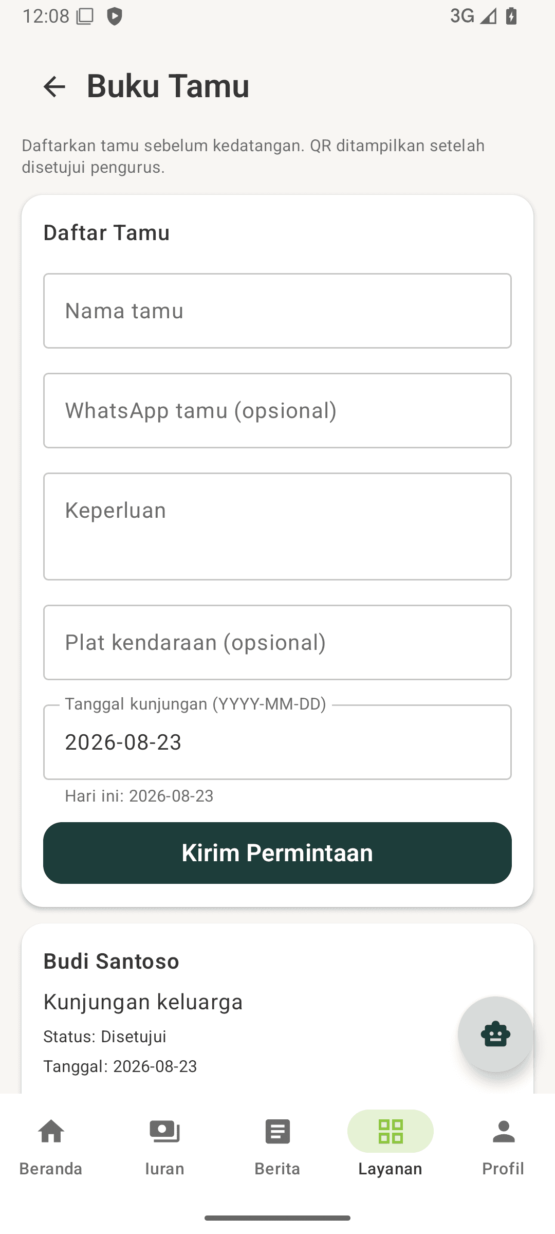 10. Buku Tamu
